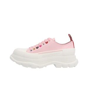 NWOT Alexander McQueen Tread Slick Lace Up in Blush Pink